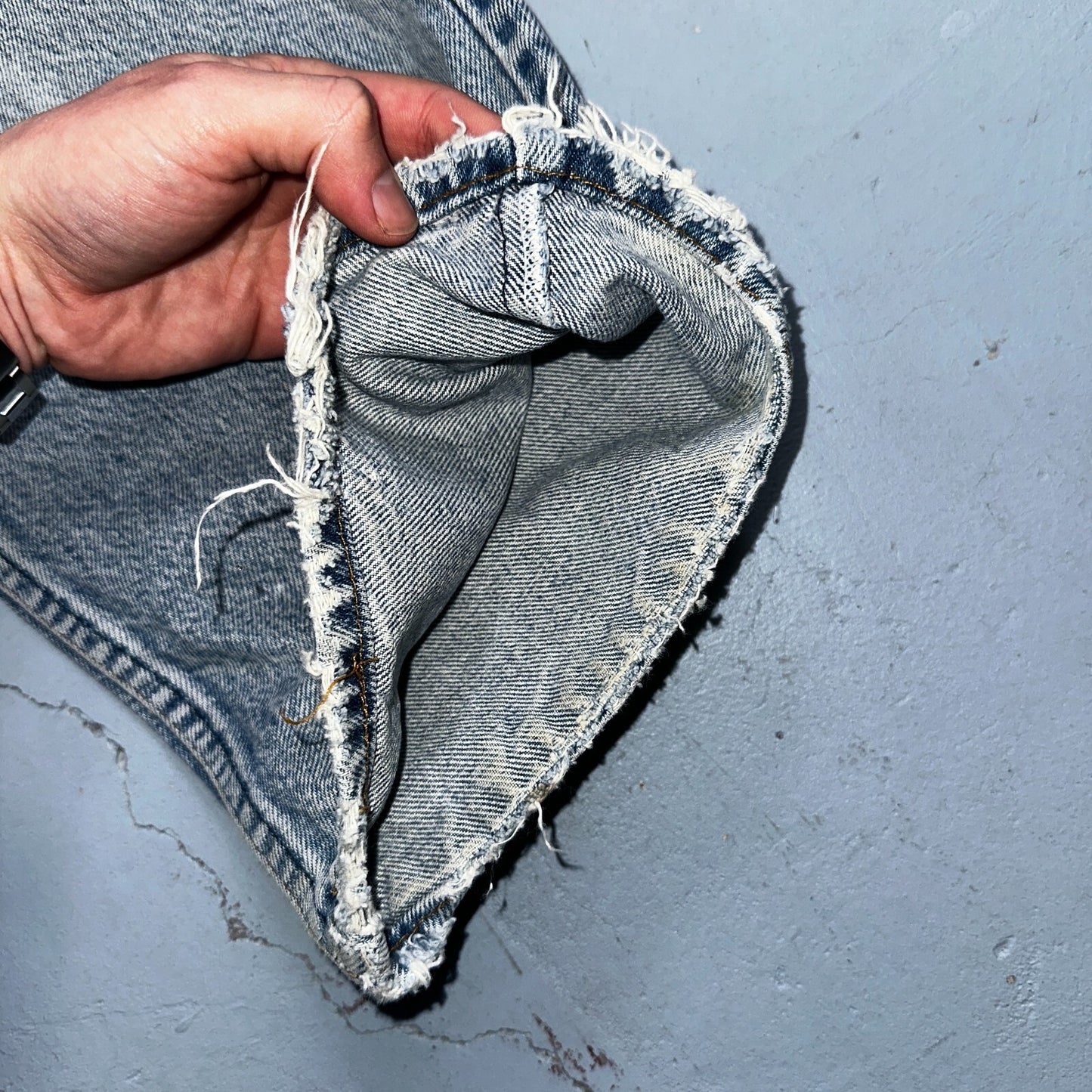 Levis 517 Vintage 80s USA Orange Tab Bootcut Flare Blue Worn Jeans Act 34x31