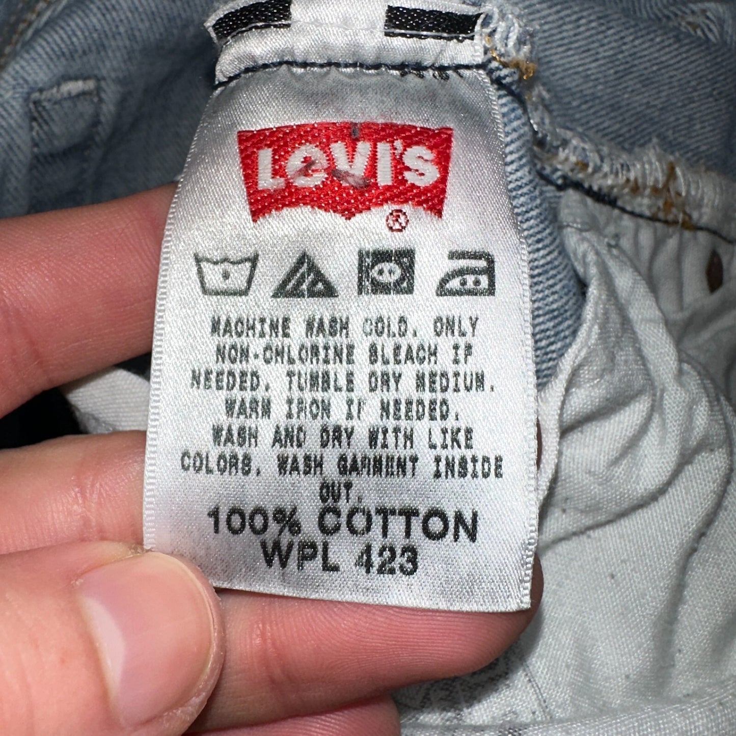 Levis 501 Vintage Y2K XX Straight Leg Jeans Blue Light Wash 34x32 Act 34x31