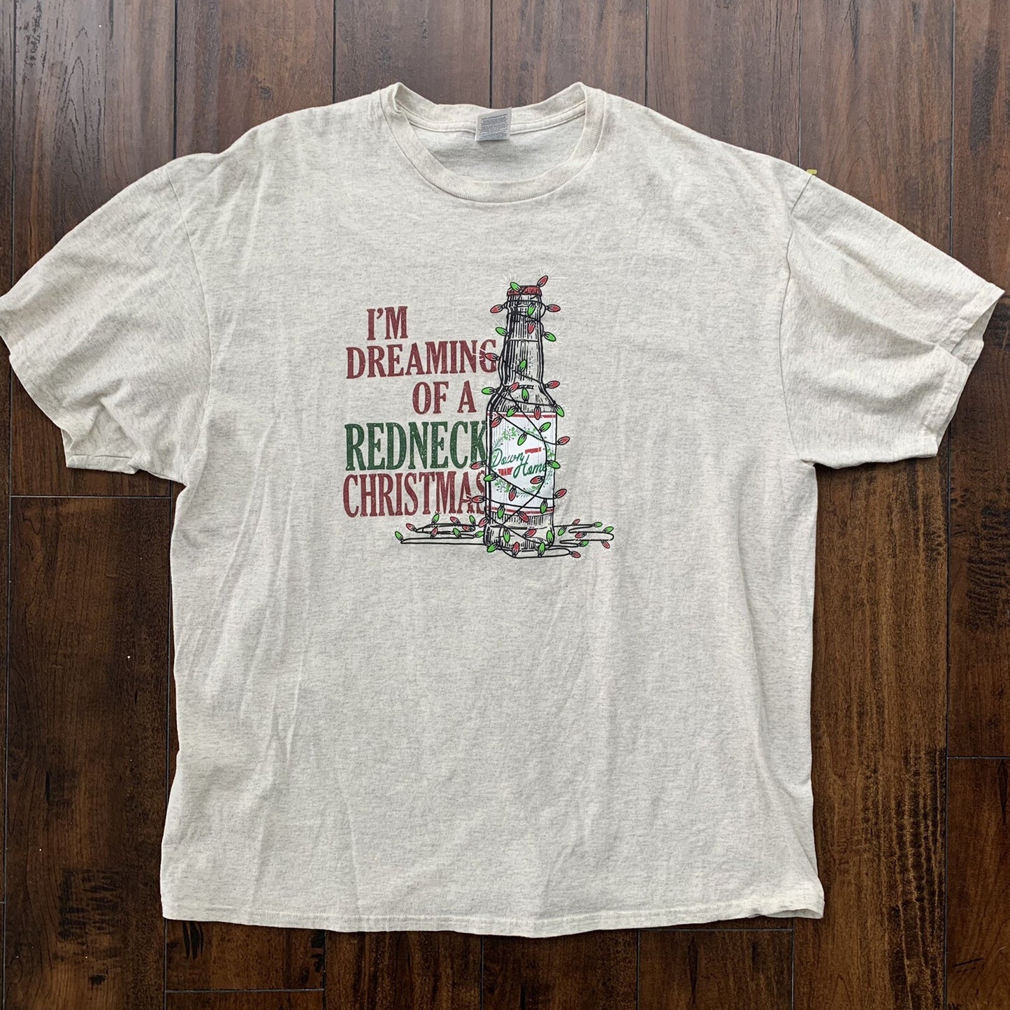 Christmas Rednecks Vintage T Shirt Quote Funny Country Adult Humor Cool Gray