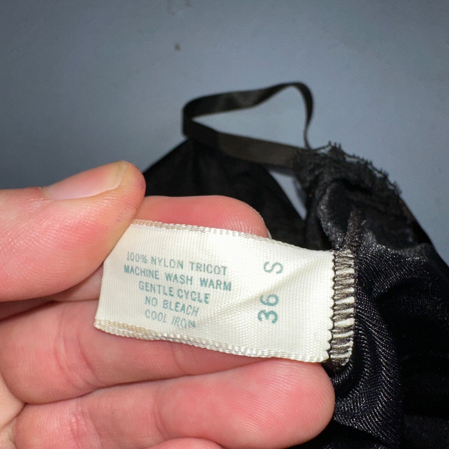 Vintage 1970s Kayser Lingerie Slip Dress Sleepwear Full Sweep Nightgown Lace 70s