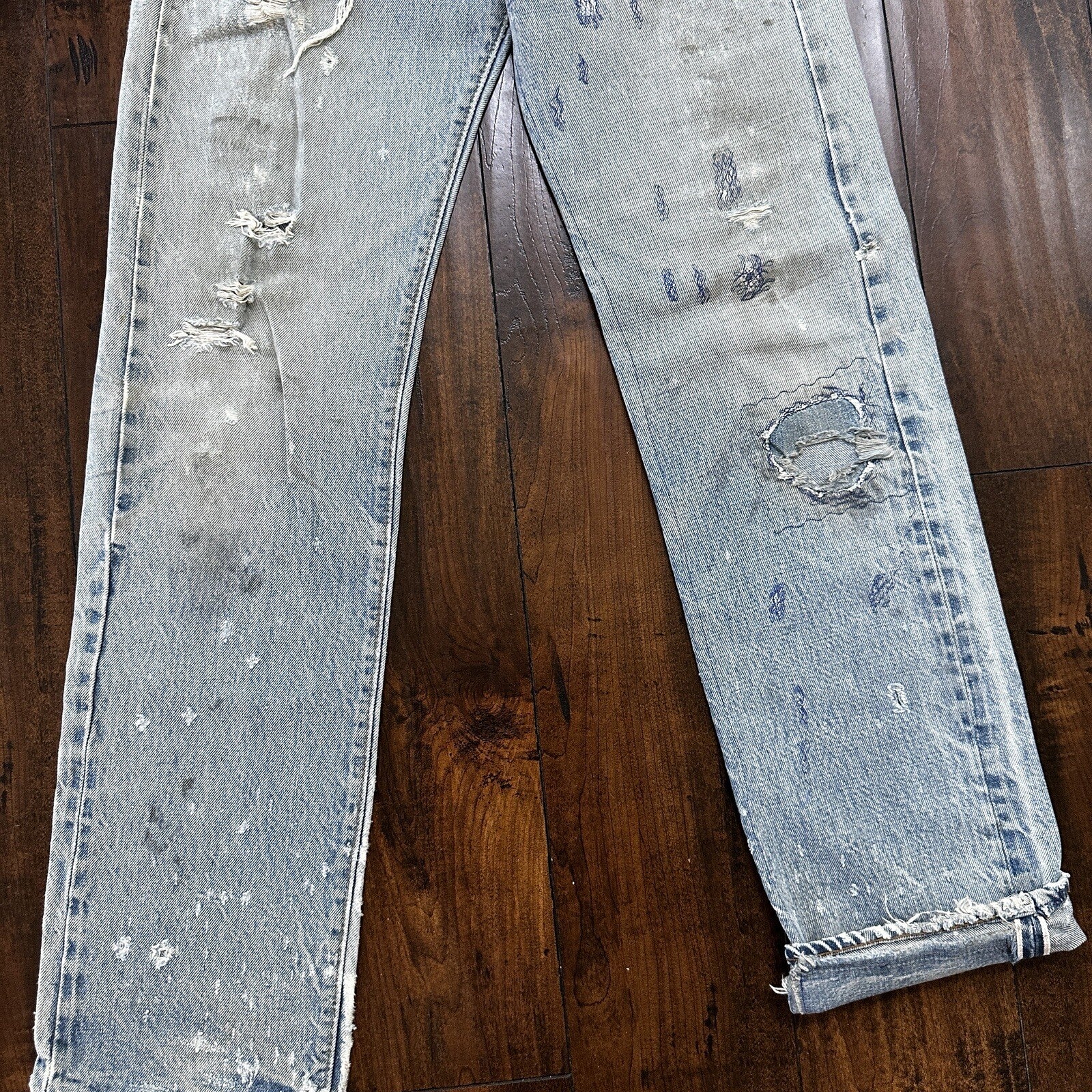 Levis Vintage 80s Redline Selvedge USA 501 XX Jeans 66 70s Light 30x36 Act 27x30