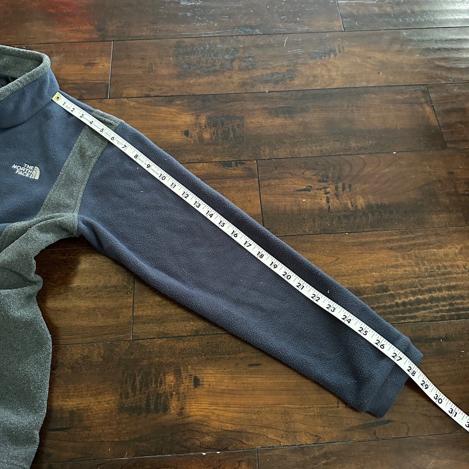 The North Face Navy Fleece Jacket Kids T206 T606 F09 Grey XL TNF VTG Style