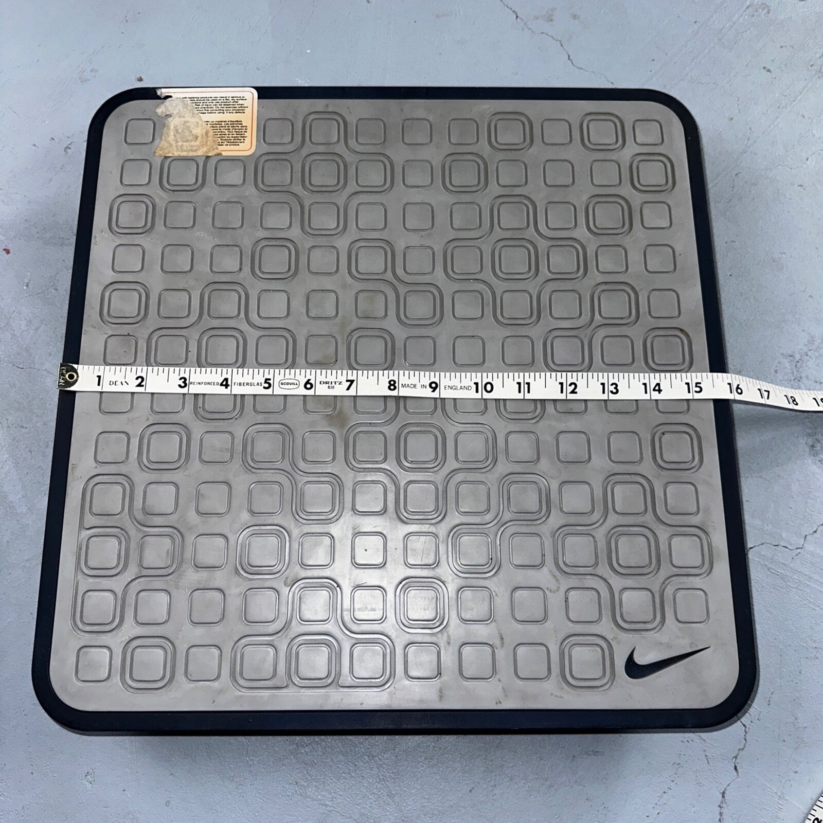 Nike Vintage Balance Board Rocker Yoga Gym Y2K 90s Rare Swoosh Sports Promo