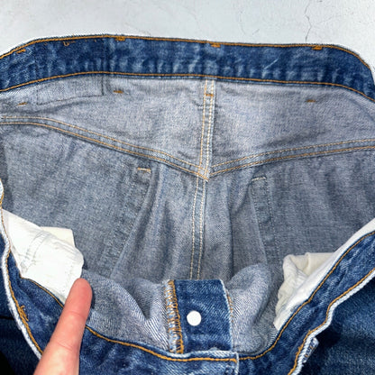 Levis 501 Vintage 90s USA XX Straight Leg Jeans Blue Med Wash 42x33 Act 37x29