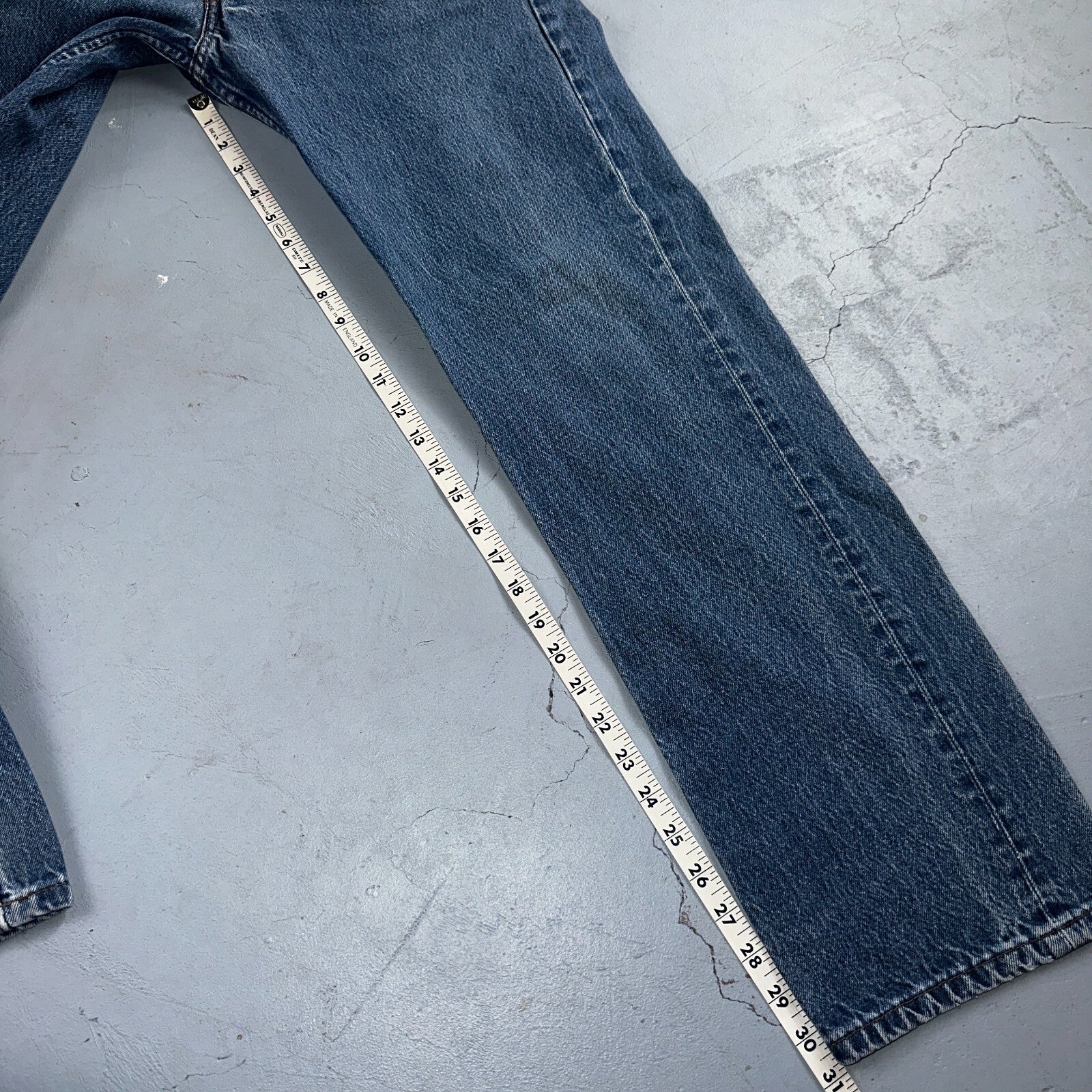 Levis 501 Vintage 80s USA XX Straight Leg Jeans Blue Med Wash 1980s Act 31x31