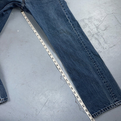 Levis 501 Vintage 80s USA XX Straight Leg Jeans Blue Med Wash 1980s Act 31x31