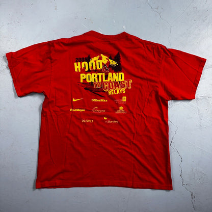 Nike Hood To Coast 2008 Y2K VTG T Shirt Promo Running Race Official Oregon PDX