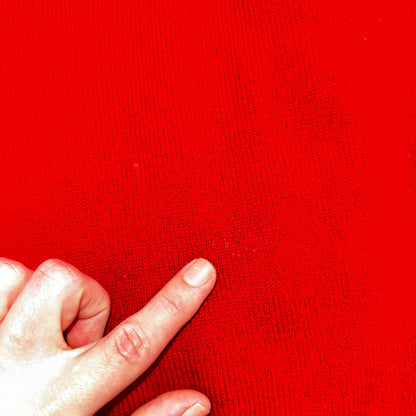 Embassy Row Sweater Men's L Red Cashmere Wool Knit V Neck Pullover