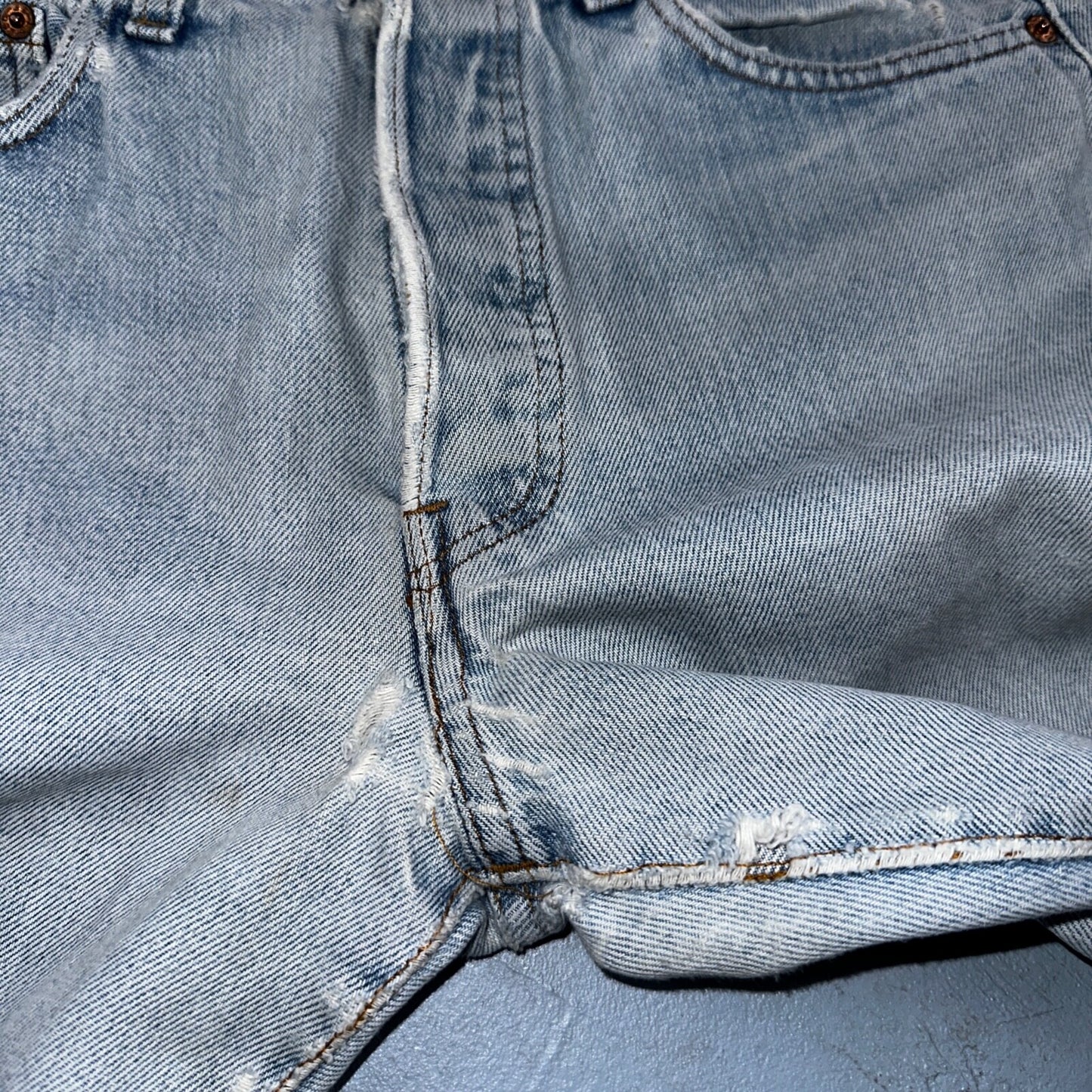 Levis 501 Vintage 80s Redline Selvedge USA XX Jeans Light Wash 66 Act 28x31