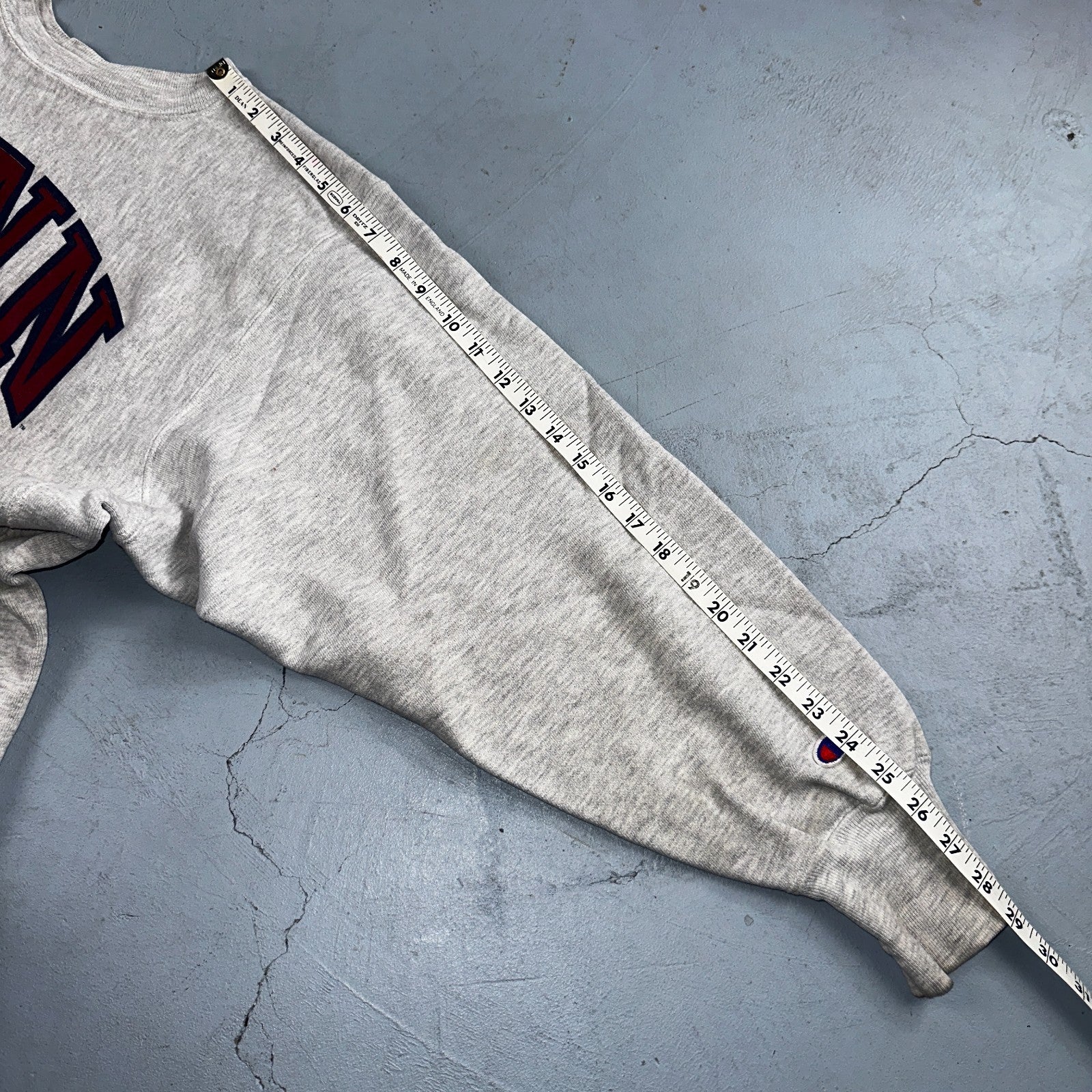 VTG 90s Champion Reverse Weave Crewneck Sweatshirt Gray USA Penn Law State