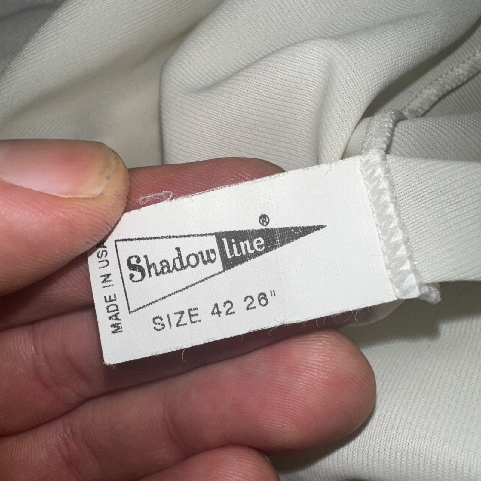 VTG 1970s Shadow Line Lingerie Slip Dress Sleepwear Full Sweep Nightgown Lace