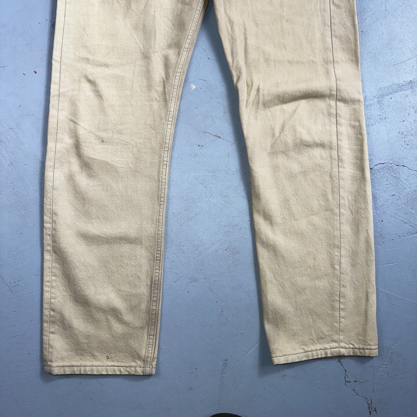 Levis 501 Vintage 90s USA XX Straight Leg Jeans Khaki Light Wash 31x30 Act 31x29