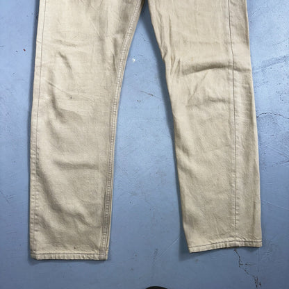 Levis 501 Vintage 90s USA XX Straight Leg Jeans Khaki Light Wash 31x30 Act 31x29