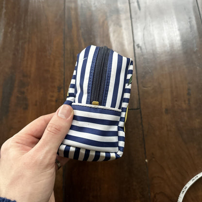 Tory Burch Printed Nylon Cosmetic Case Blue Fruits Wild Cute Print Berries