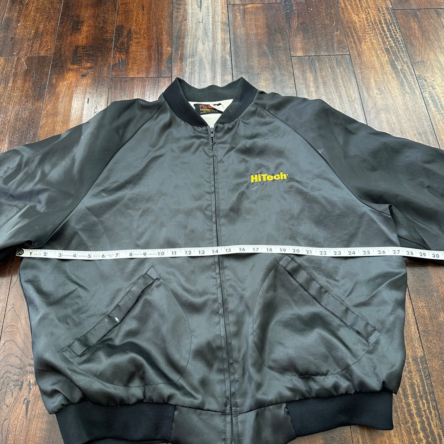 Vintage Pla-Jac By Dunbrooke Jacket 2XL Made in USA Black Snap HiTech