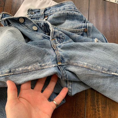 Levis Vintage 80s Redline Selvedge USA 501 XX Jeans 66 70s 32x34 Act 30x26