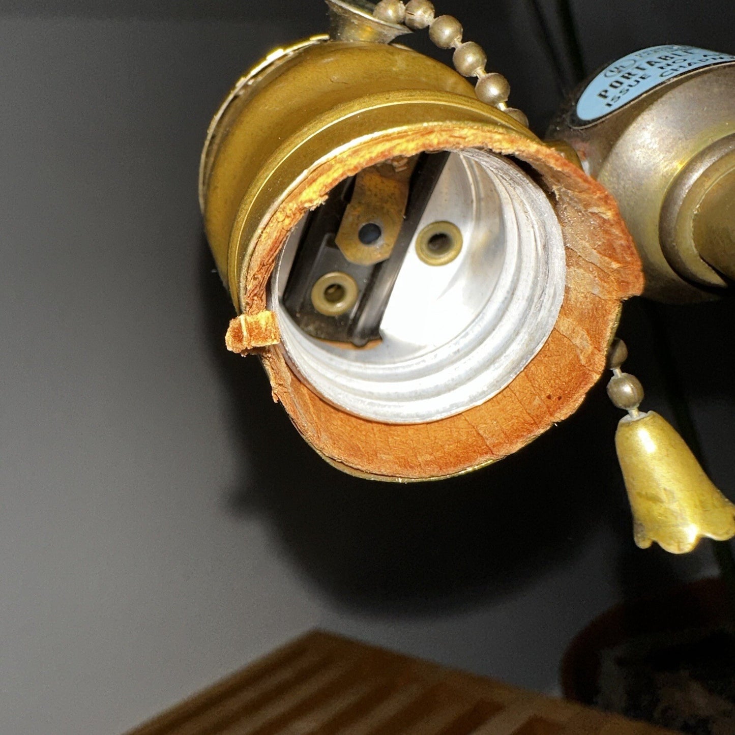 Pair 1986 CHAPMAN Tall Brass Horn Shaped Lamps 1985 Vintage MCM Design Nelson