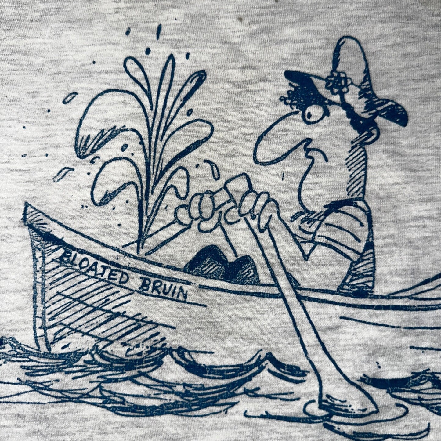 Raft Racing Hanes 90s VTG T Shirt Single Stitch Blank Funny Swimming Sports