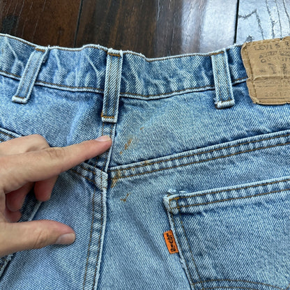 Levis 517 Vintage 80s USA Orange Tab Bootcut Flare Blue Jeans 34x31 Act 32x29