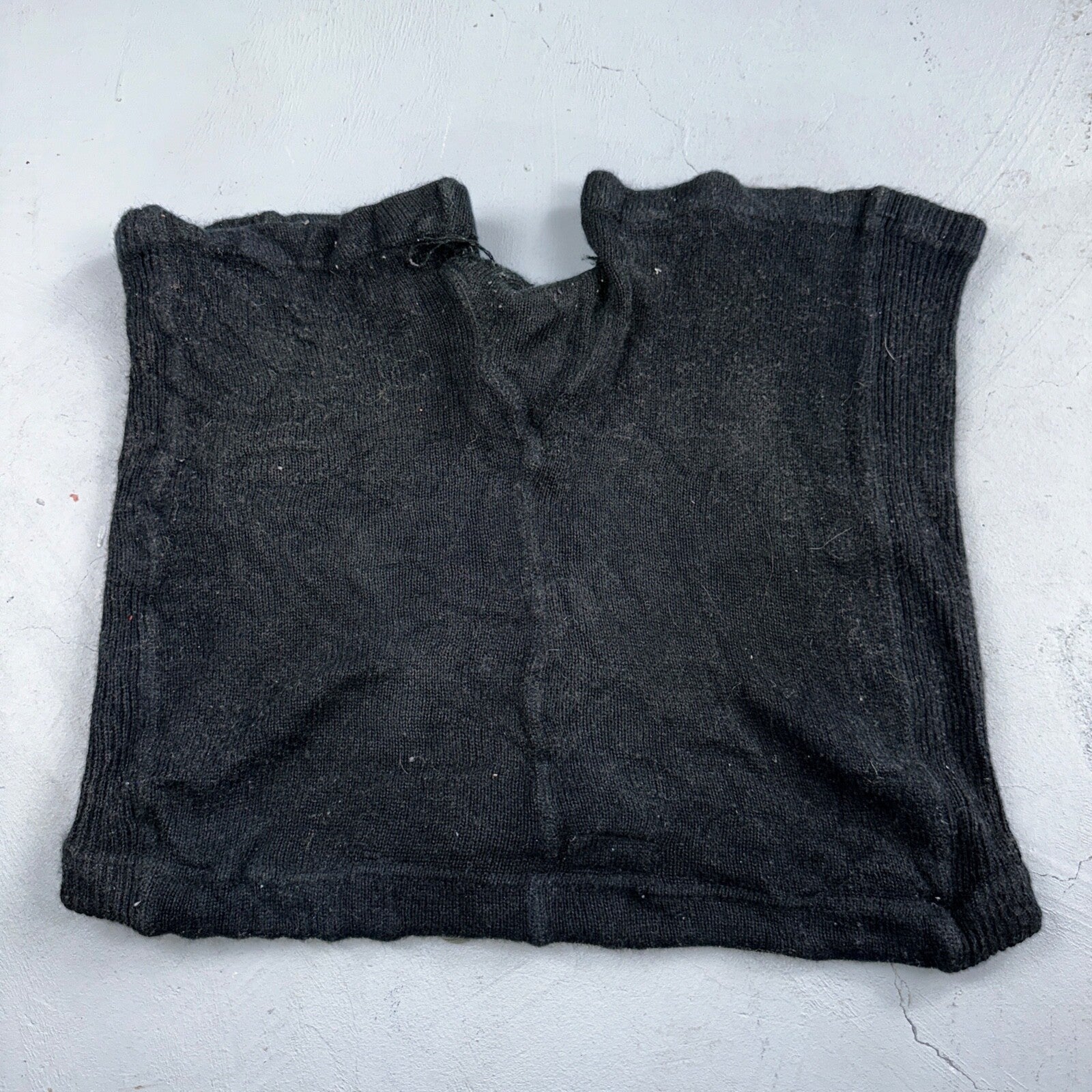 VTG 50s 60s Lasley Knitting Co Wool Letterman Navy Black Shorts Rare Swim Trunks