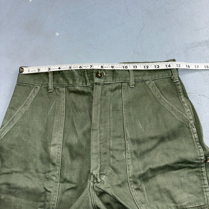 Vintage 1960s 70s Vietnam OG 107 Fatigue Pants 60s Zipper Fly Act 39x31