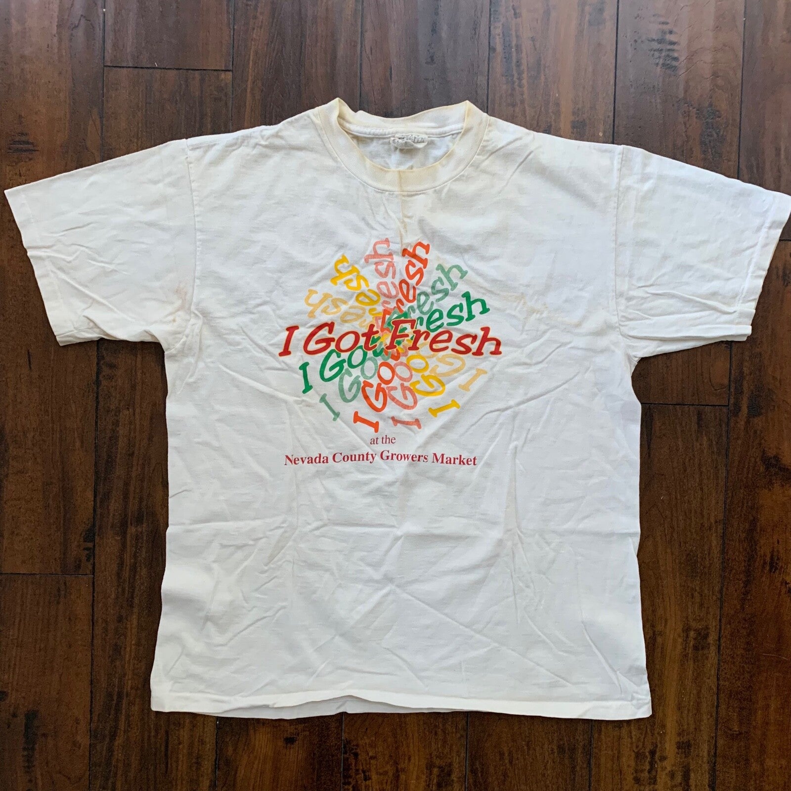 I Got Fresh Vintage T Shirt Nevada Fruits Market Garden Food Fun Humble 90s Rap