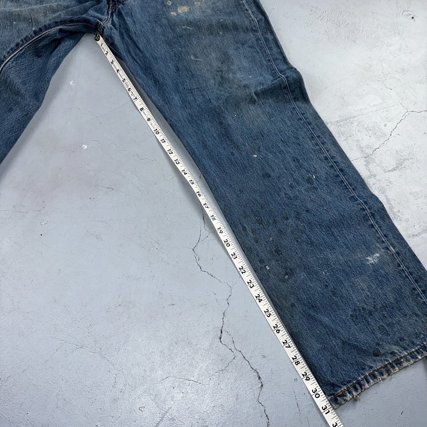 Levis 501 Vintage Y2K 90s XX Straight Leg Jeans Blue Light Wash 40x32 Act 38x31