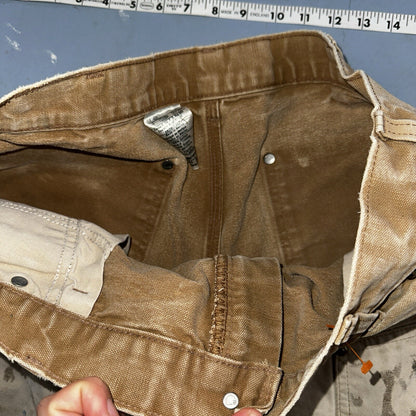 Carhartt VTG Double Knee Carpenter Pants USA B01 Brown Thrashed 34x34 Act 32x32