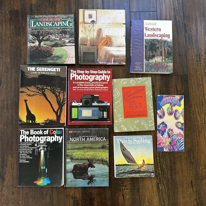 Lot 10 Cool Old Vintage Rare Hardcover Random Books Design Photography Art