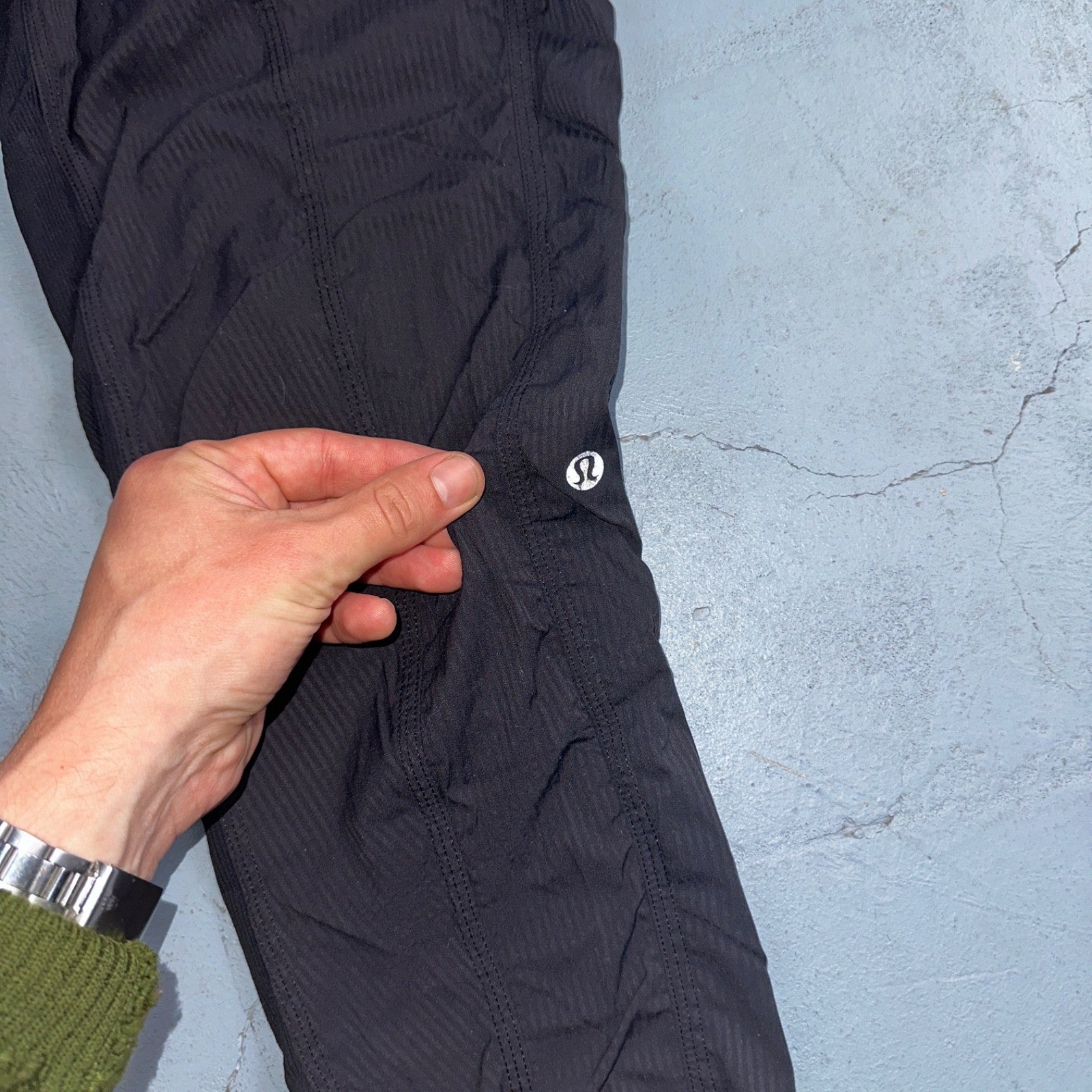 Lululemon Dance Studio Black Ruched Athletic Pants Unlined Women's Size Small