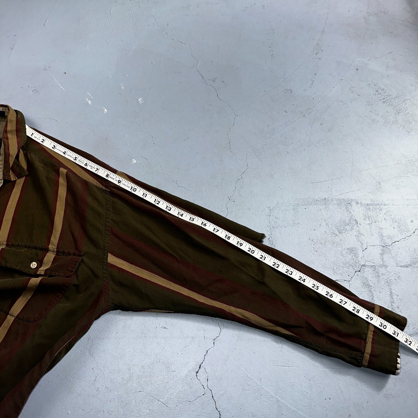 Tommy Hilfiger Mens Striped Shirt Vintage 90s Crest & Long Sleeves XL Has Holes