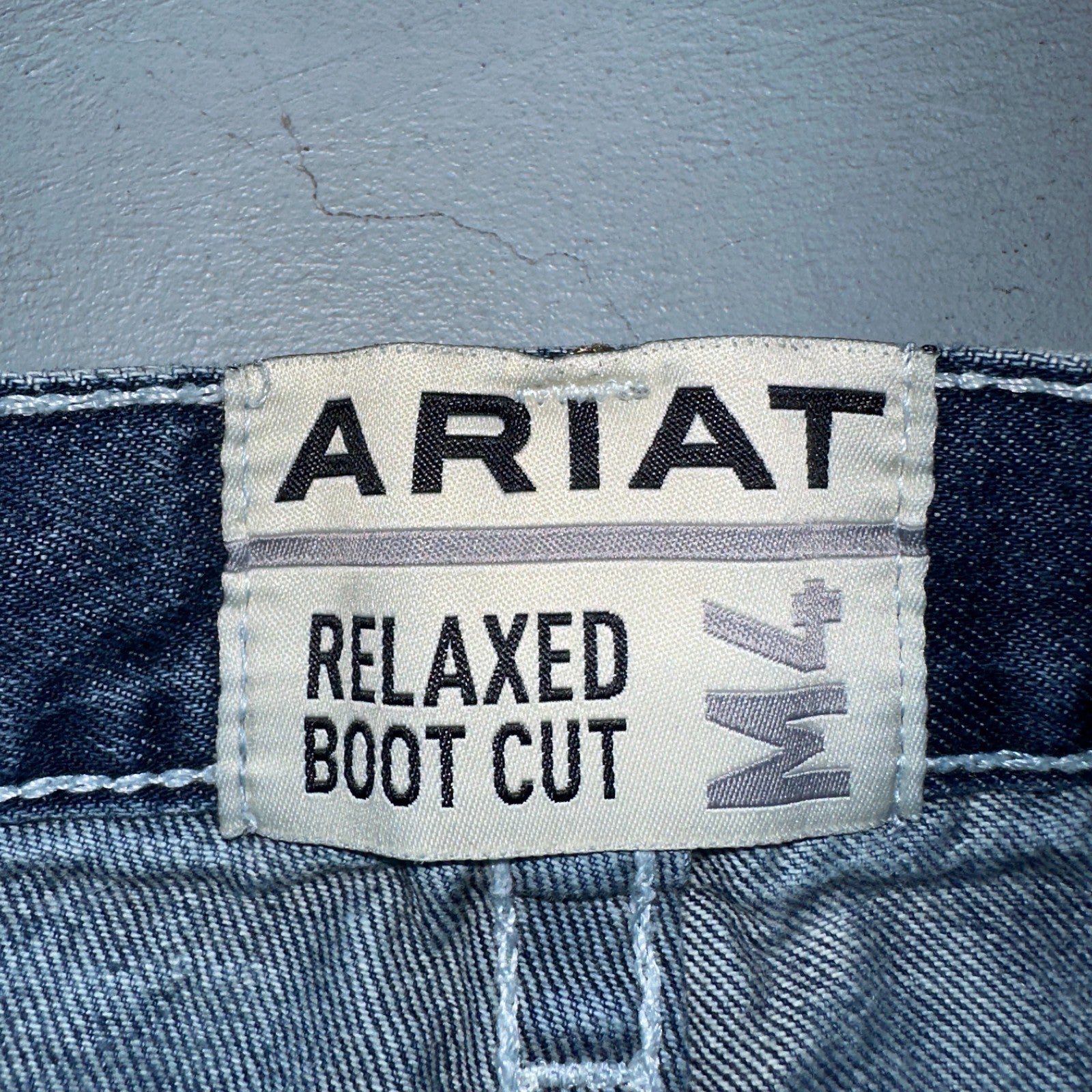 Ariat Jeans Mens 30 X 34 Blue Denim Rebar M4 Relaxed Boot Cut Workwear Country