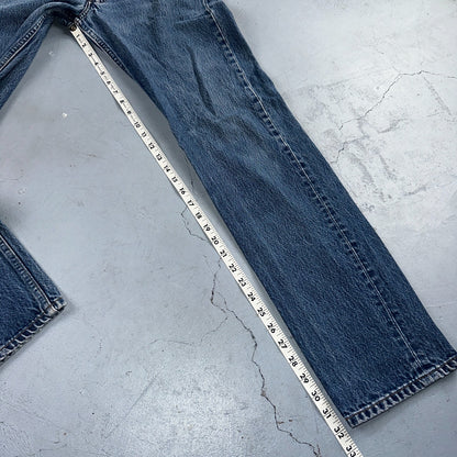 Levis 501 Vintage 90s USA XX Straight Leg Jeans Blue Med Wash 32x36 Act 29x32