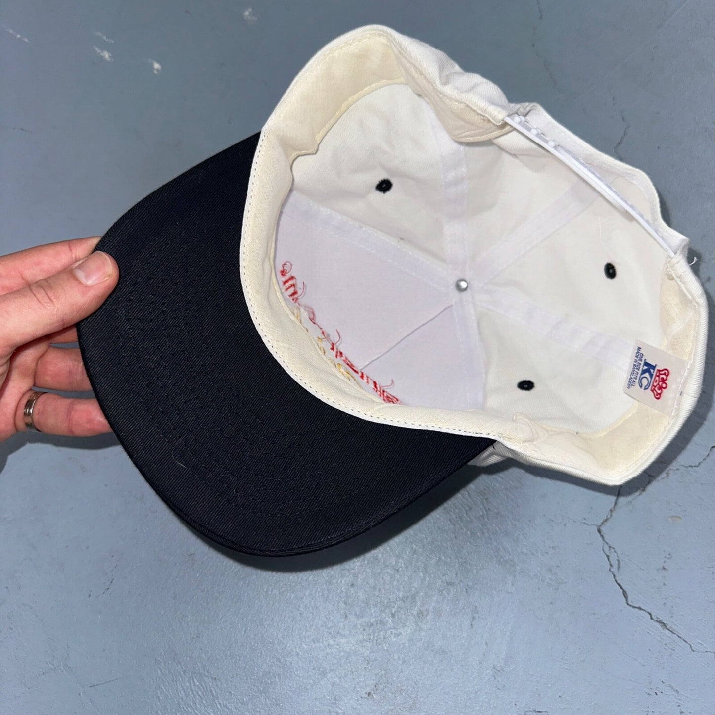 Snap On Racing White Black VTG Hat Cap Snapback Nascar Racing Cool Cars