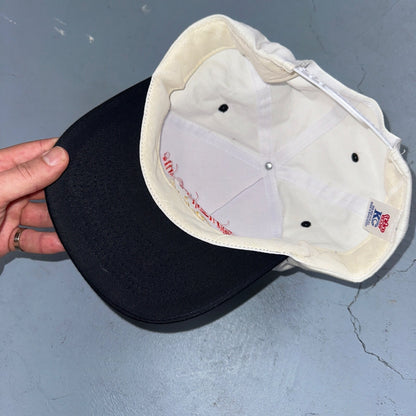Snap On Racing White Black VTG Hat Cap Snapback Nascar Racing Cool Cars