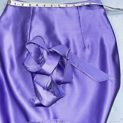 Zum Zum By Niki Livas Women's Purple Crop Skirt Beading Maxi Dress 5-6 USA Prom