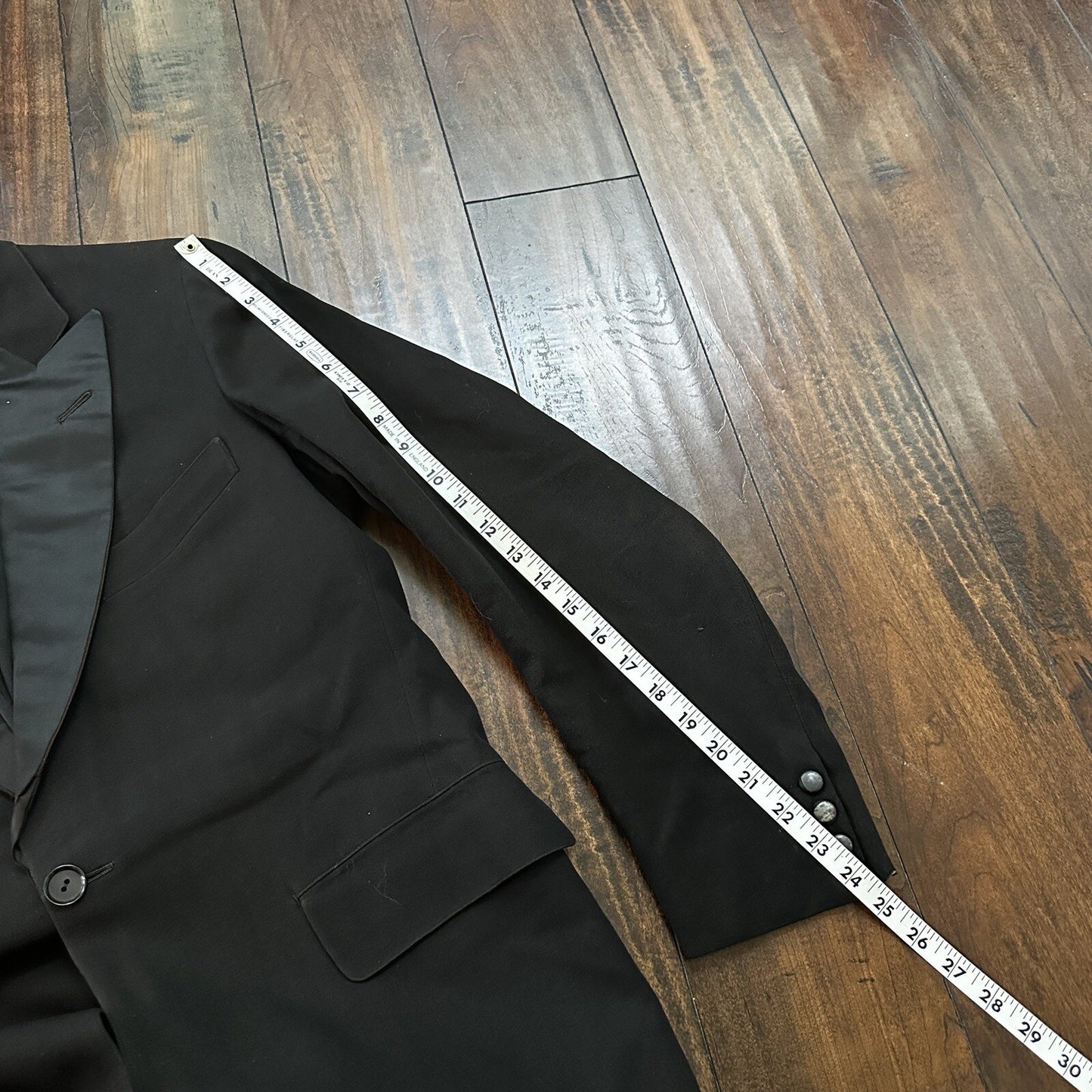 VTG 1920s Mens 3 PC Suit Tuxedo Coat Jacket Pants Wool Thorsen Gray 20s 30s