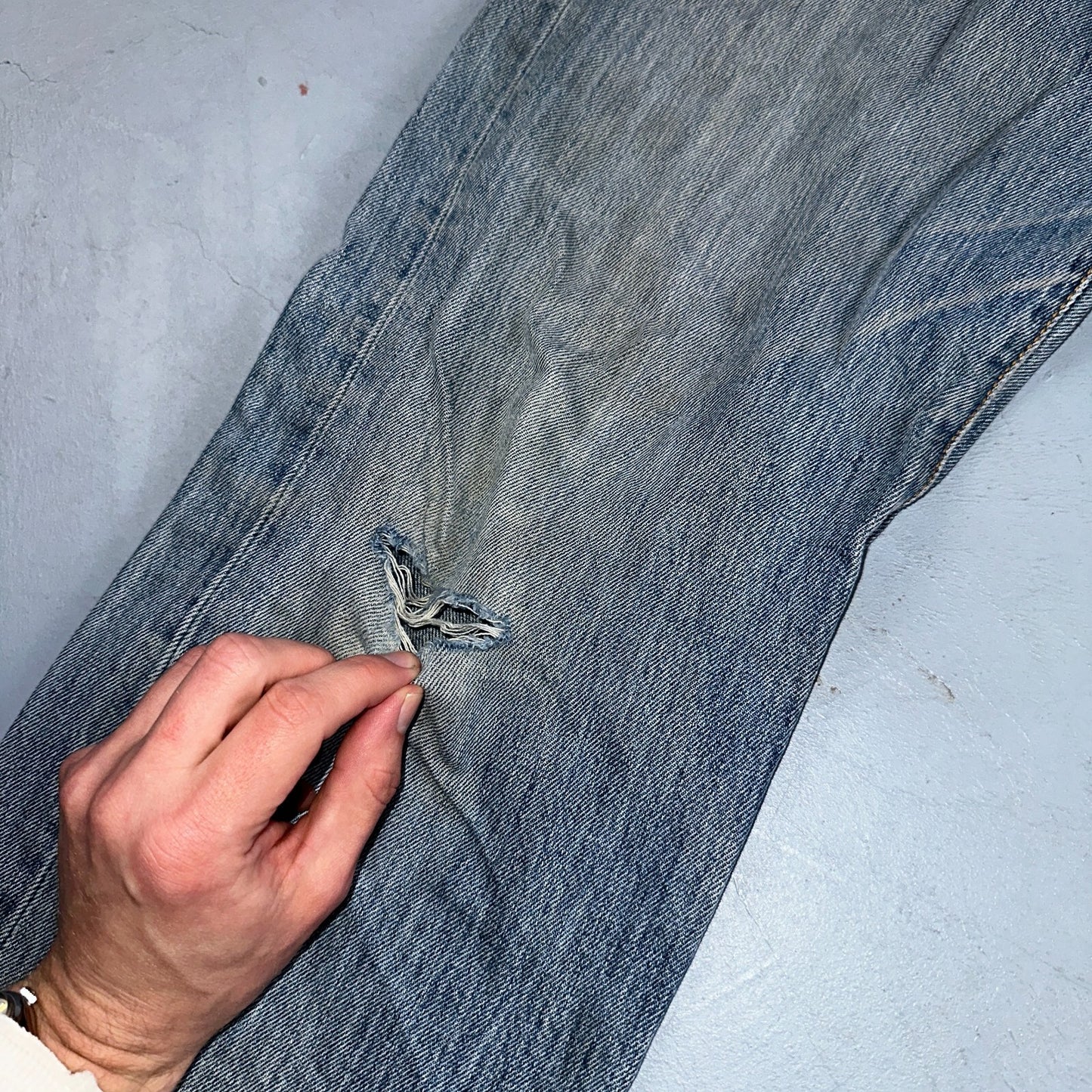 Levis 501 Vintage Y2K XX Straight Leg Jeans Blue Light Wash 35x34 Act 34x32