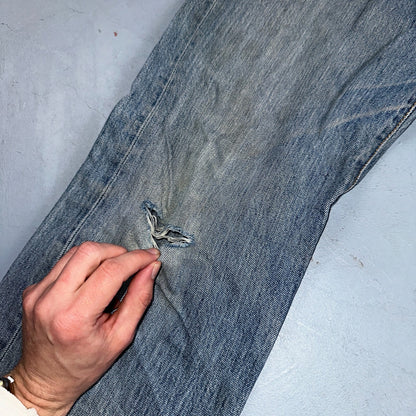 Levis 501 Vintage Y2K XX Straight Leg Jeans Blue Light Wash 35x34 Act 34x32