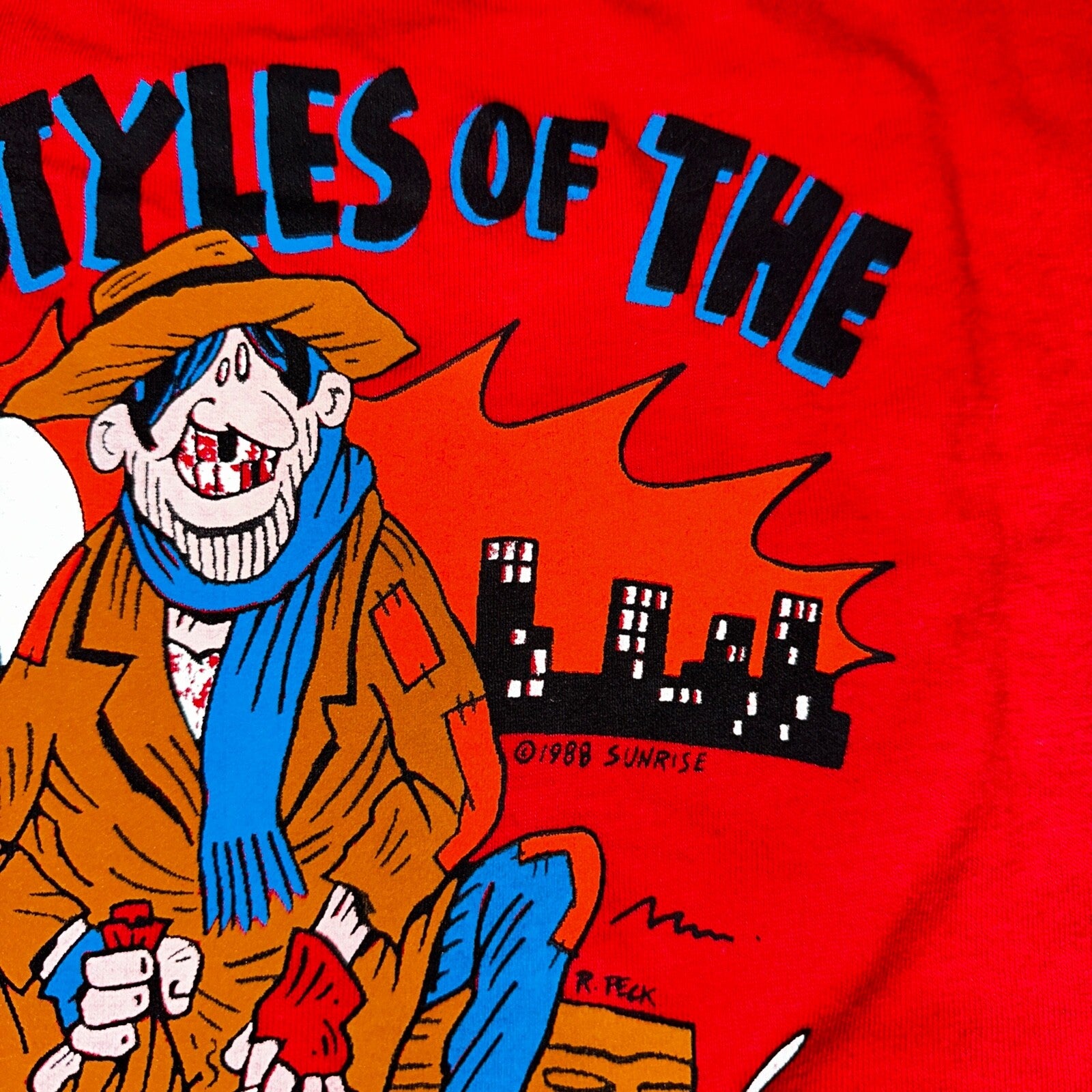 Poor and Unfamous VTG T Shirt 1988 Sunrise Funny Alcoholic Humor 80s Anvil Rap