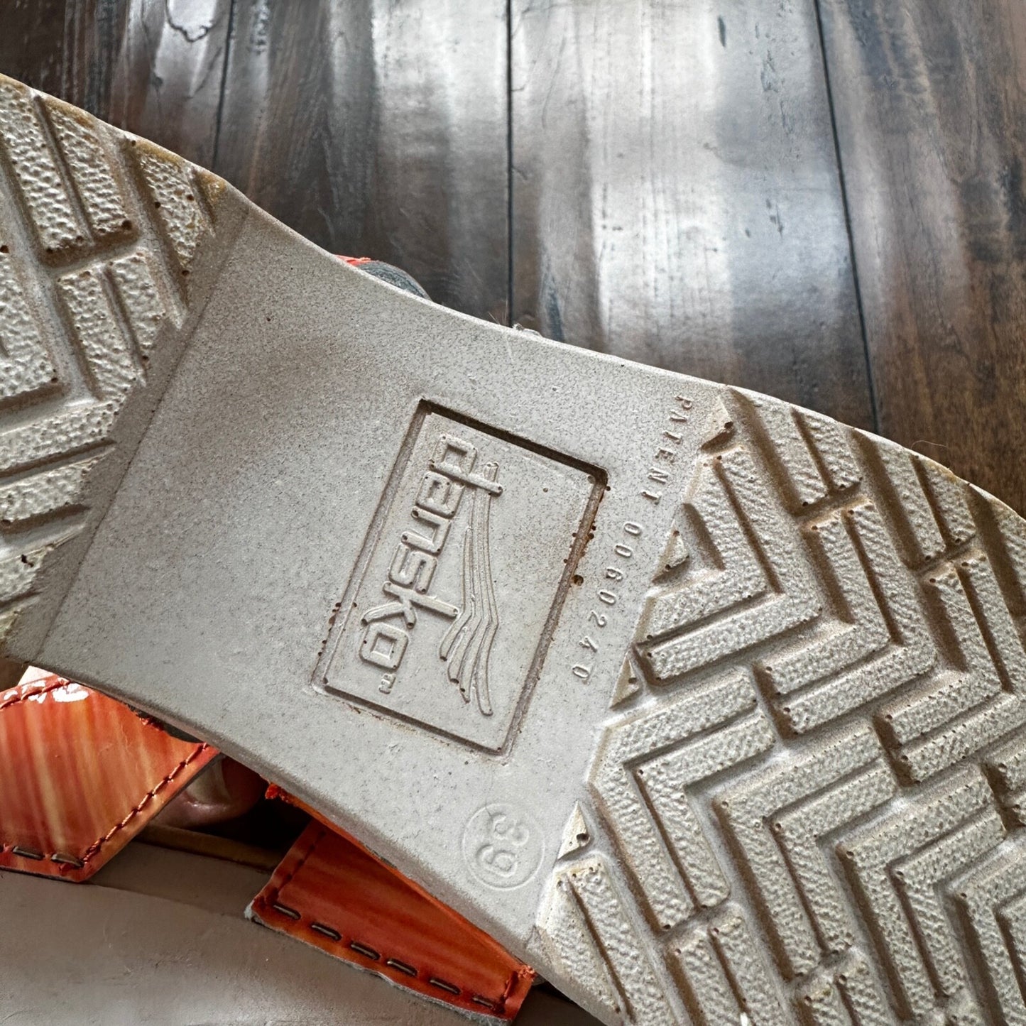 Dansko Sandals Womens 39 Criss Cross Buckle Strap Slide 71202 Pink Leather