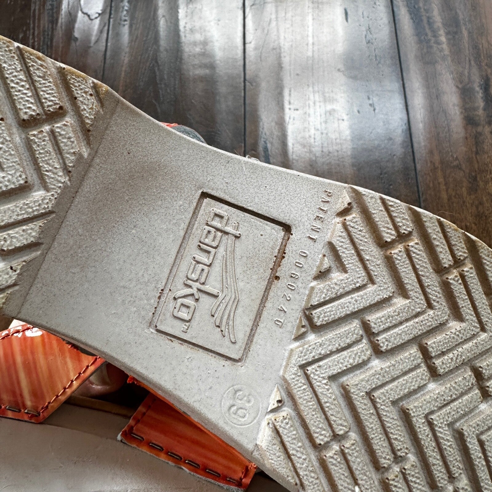 Dansko Sandals Womens 39 Criss Cross Buckle Strap Slide 71202 Pink Leather