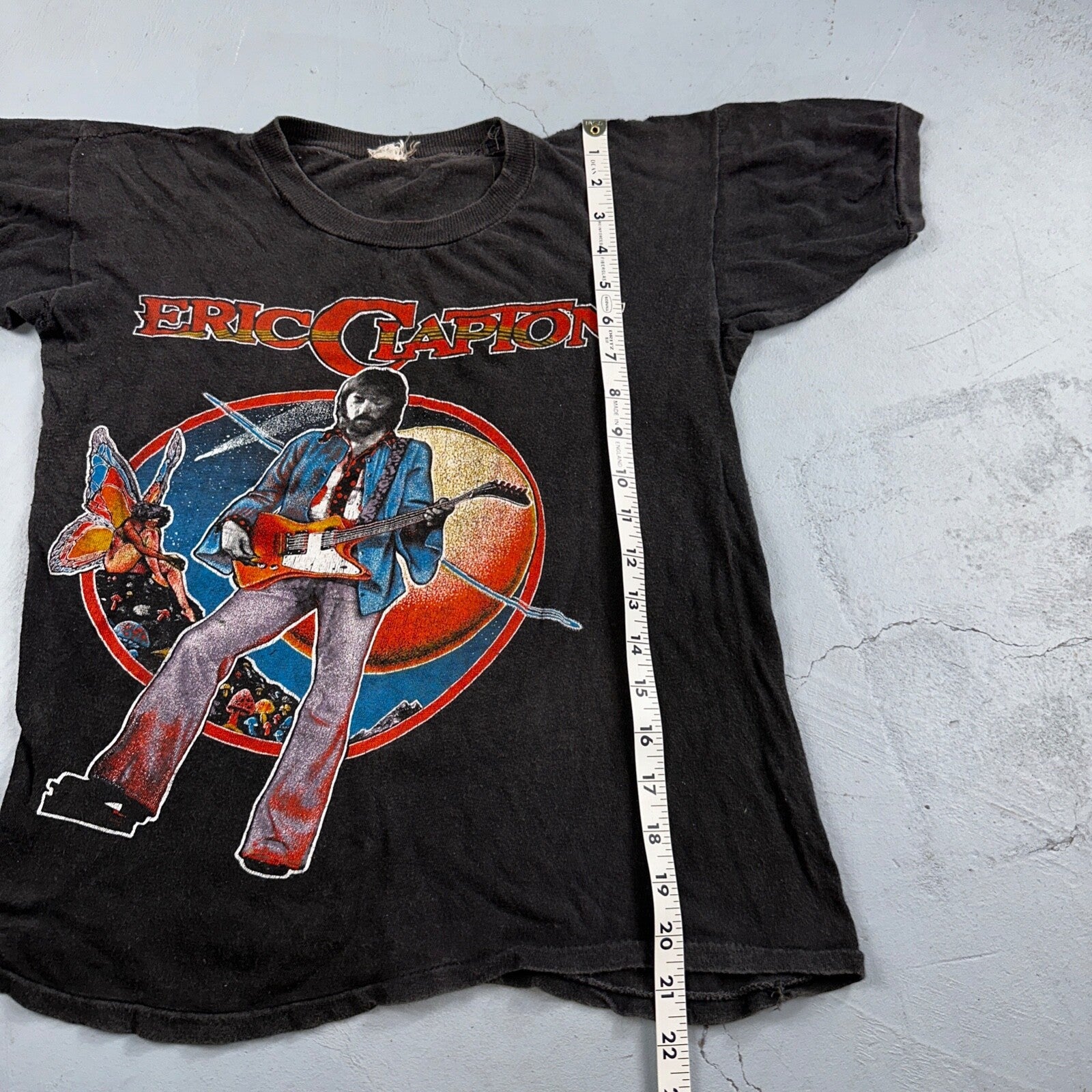 Eric Clapton Rock Concert 1979 Tour VTG T Shirt Band Music Classic Guitar 70s