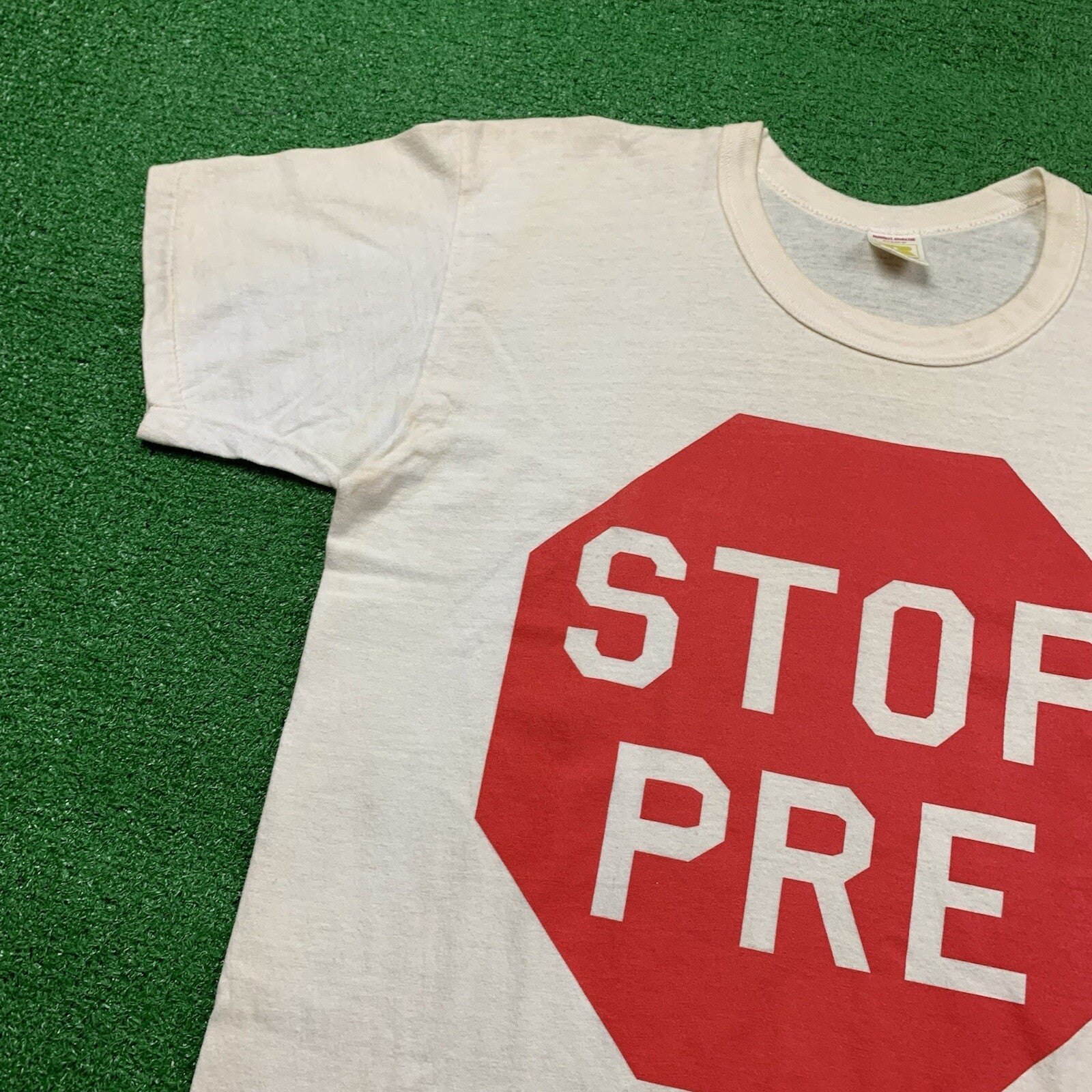 STOP PRE Vintage T Shirt OG Rare Nike Geisha Rap Hike Track Prefontaine 1972 70s