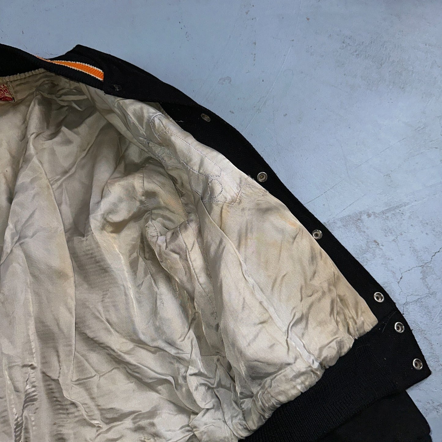 VTG Bill Beard Varsity Leather Letterman 60s Jacket L Portland USA Salem BOB