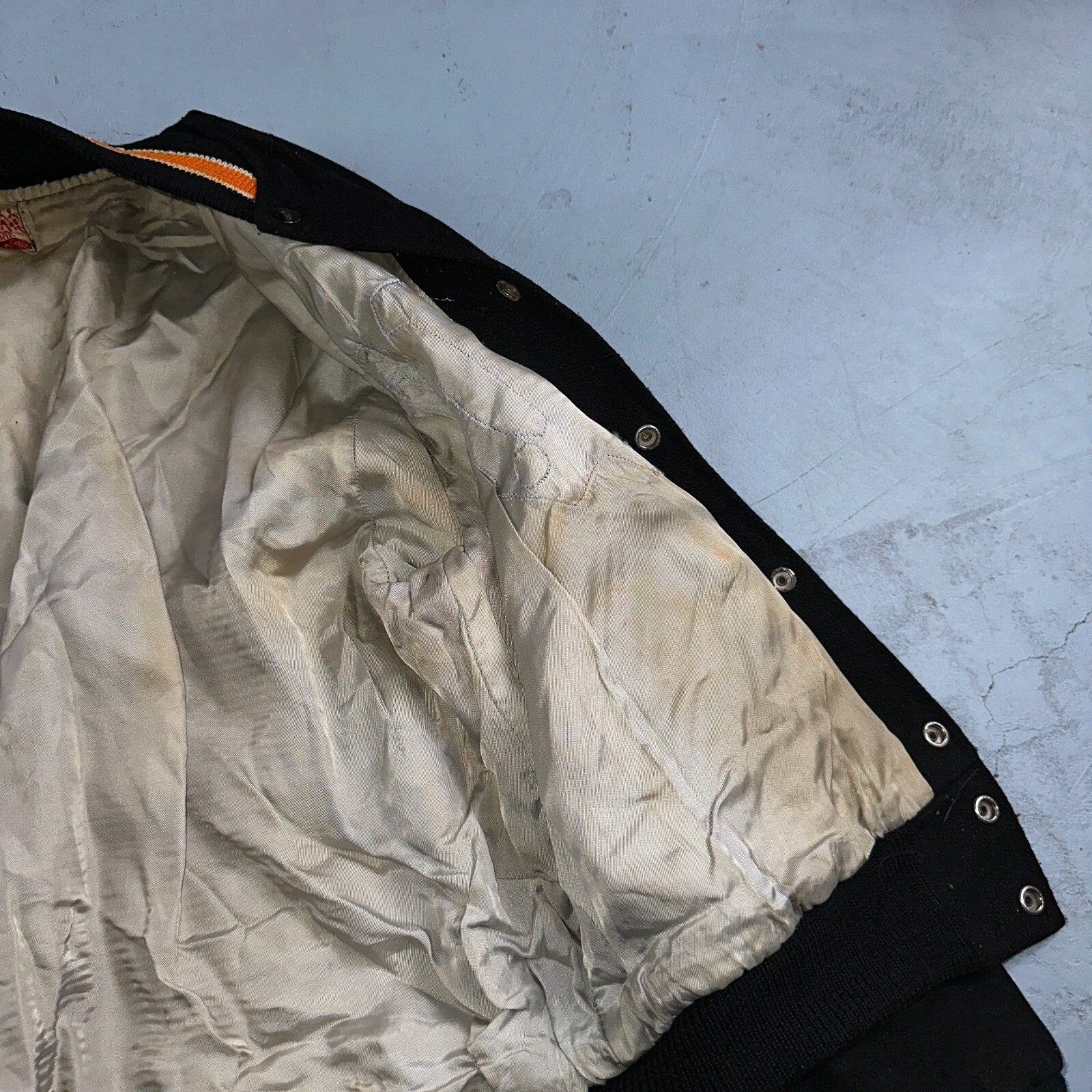 VTG Bill Beard Varsity Leather Letterman 60s Jacket L Portland USA Salem BOB