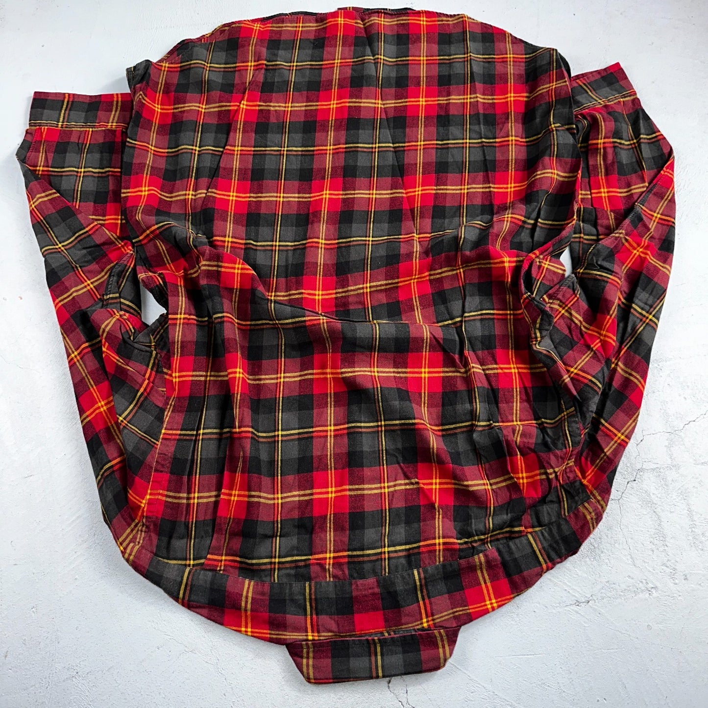 Polo Ralph Lauren Mens Long Sleeve Button Down Shirt Size L Plaid Green Red