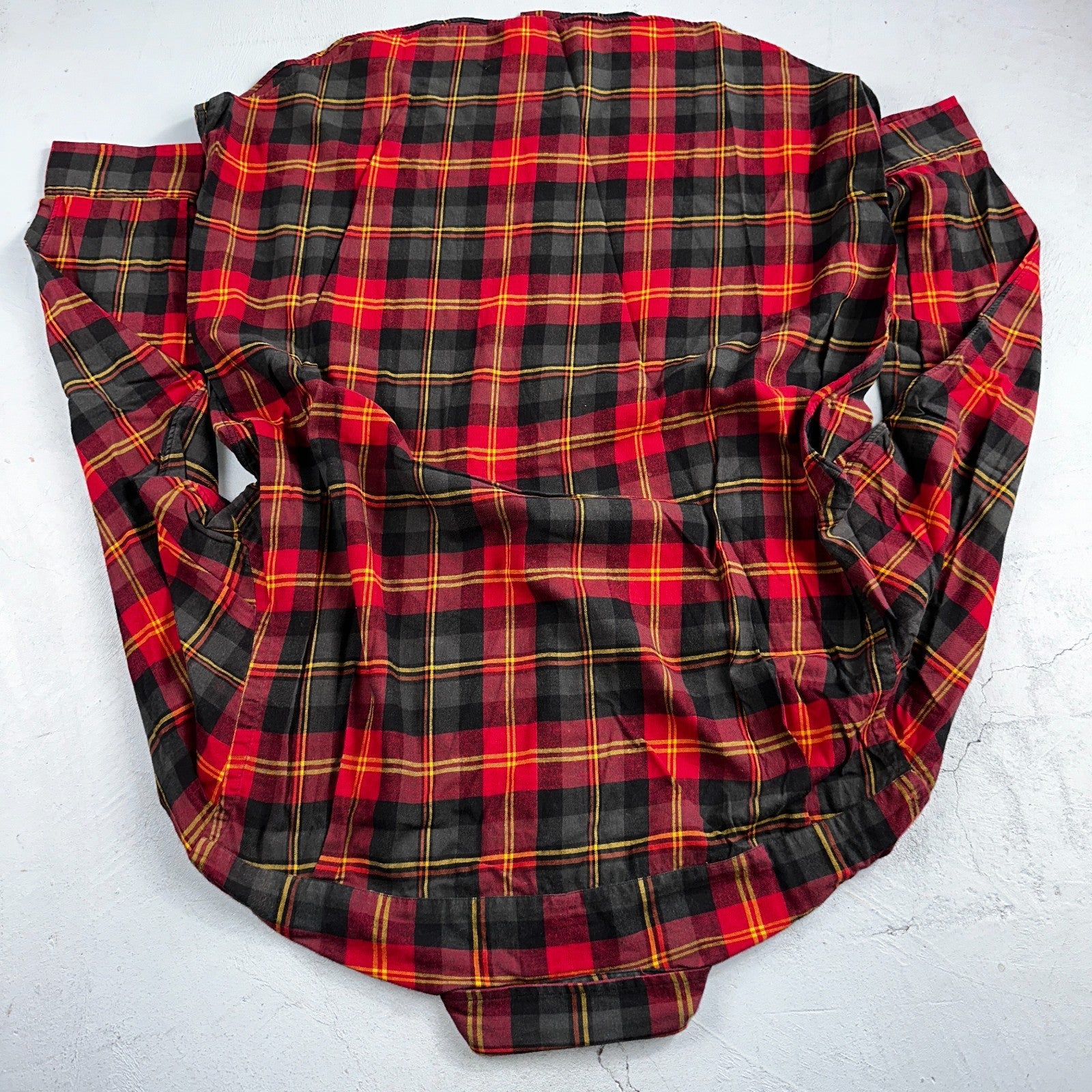 Polo Ralph Lauren Mens Long Sleeve Button Down Shirt Size L Plaid Green Red