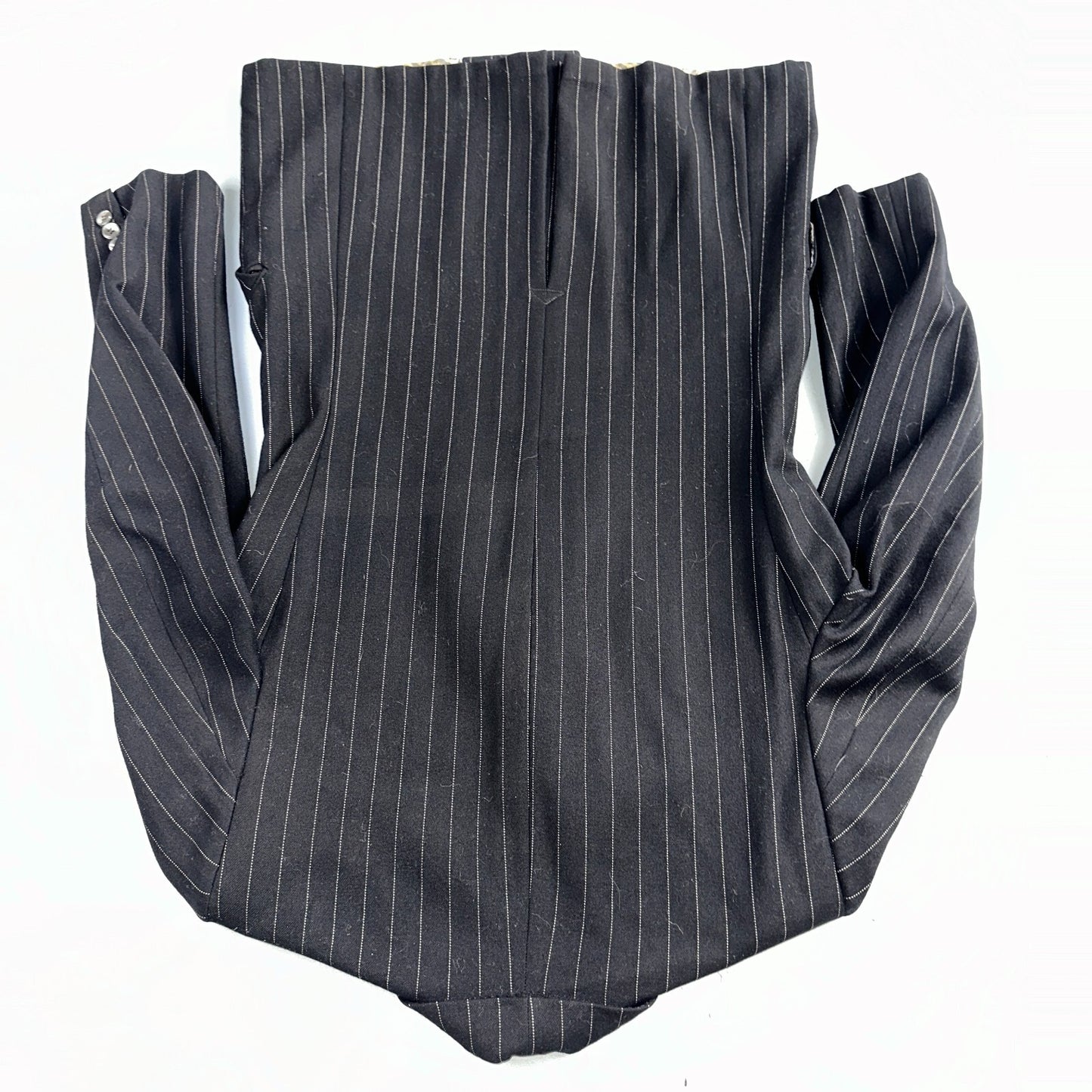 VTG Mens Suit 36 Double Breast 8 Button Jacket Sport Coat Rockabilly 50s Striped