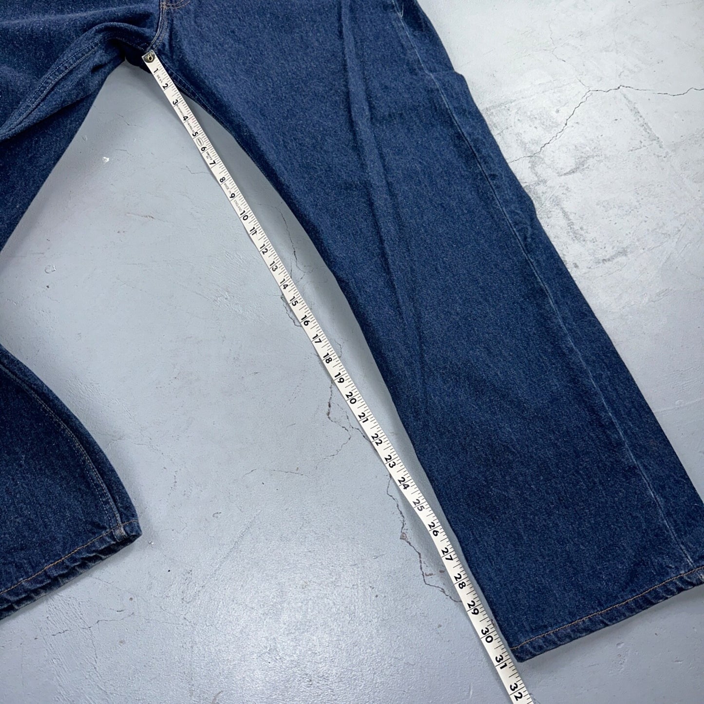 Levis 501 Vintage 90s USA XX Straight Leg Jeans Blue Dark Wash 44x34 Act 41x31